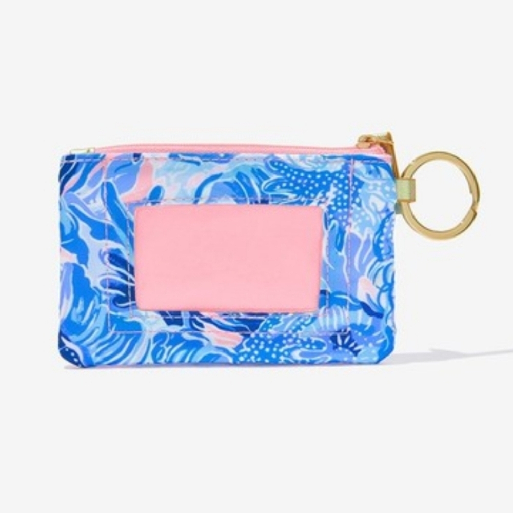 Lilly Pulitzer Blue and Pink ID Case